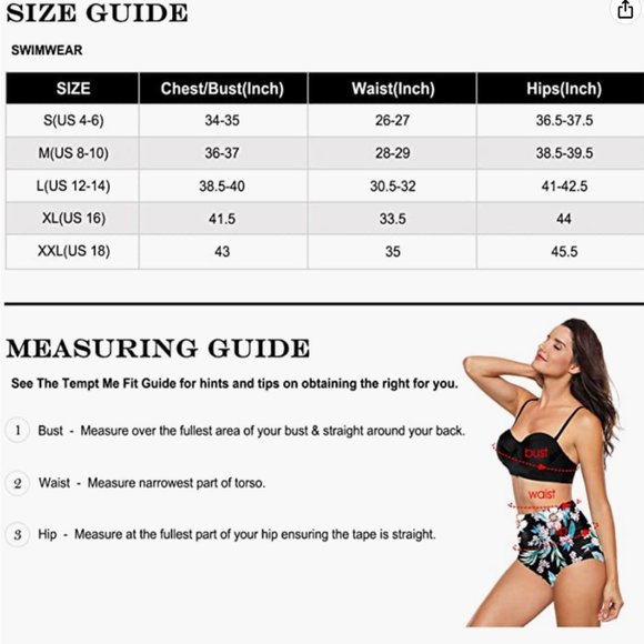 New Retro Vintage Red Bikini Top Underwire Support Lift - Size Large (US 12-14) - Picture 5 of 7